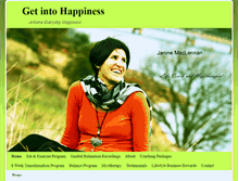 Tablet Screenshot of getintohappiness.com